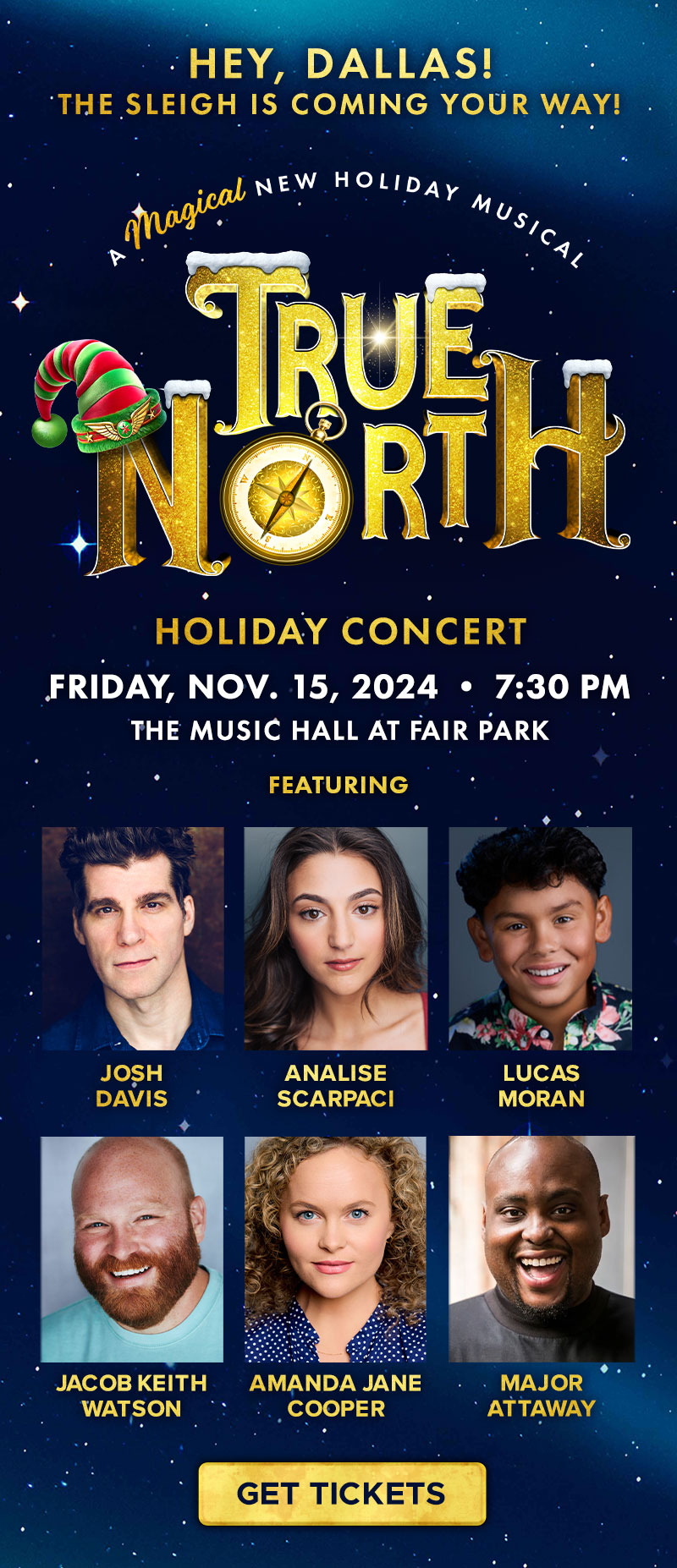 True North Holiday Concert Dallas 2024 Amanda Jane Cooper Jacob Keith Watson Major Attaway Josh Davis Analise Scarpaci